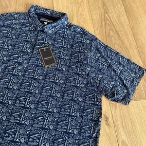 Architect Men's Big & Tall 2X S/S Polo Shirt Meat BBQ Summer Blue Stretch NWT